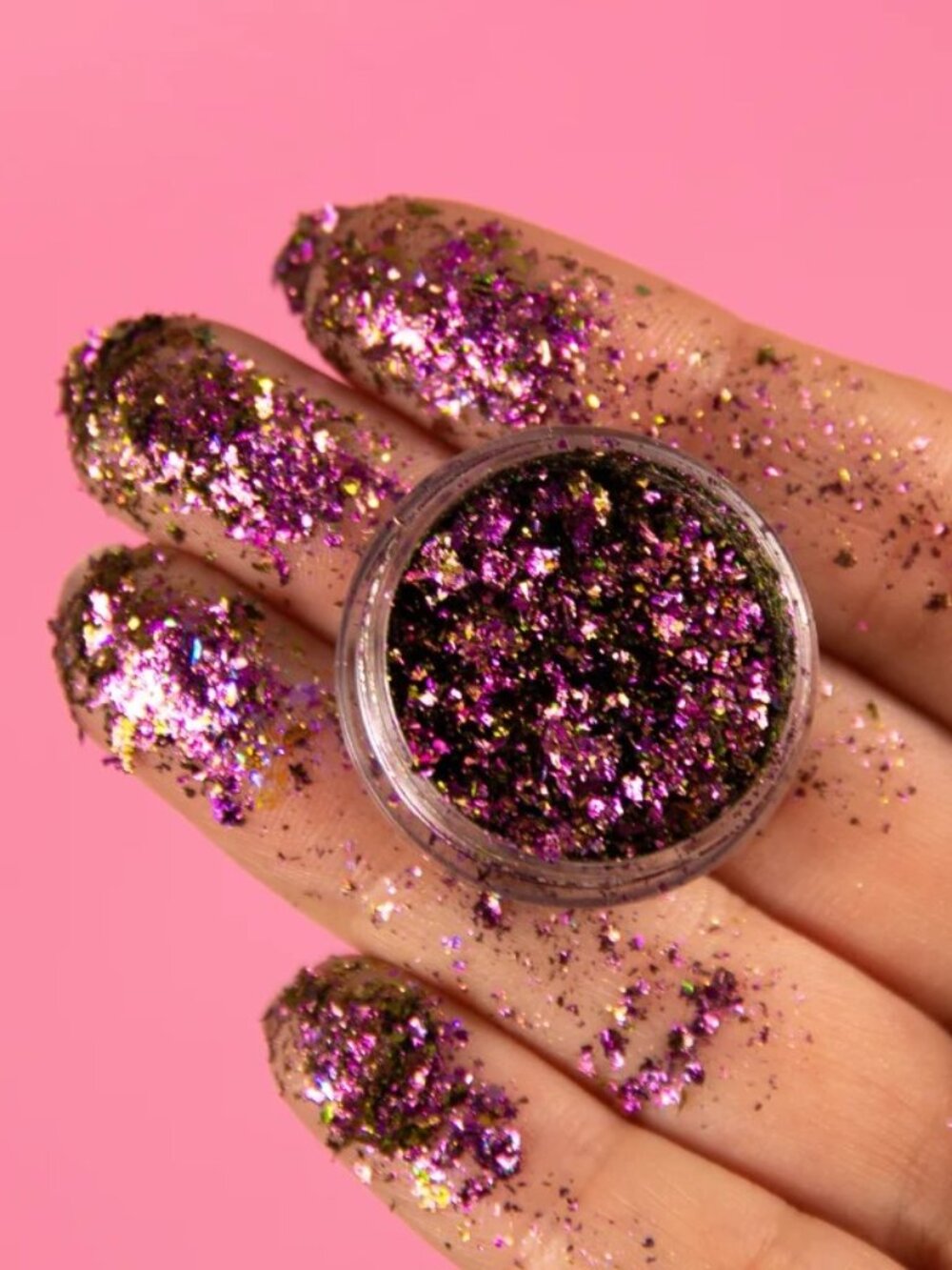 NABA Vegan Cruelty-Free Multicolor Glitter Set - Aurora, Solar, Leo, Pocky